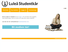 Tablet Screenshot of medlem.luleastudentkar.com
